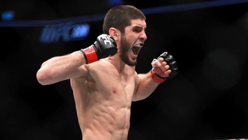 Islam Makhachev mengaku layak menjalani duel gelar UFC. (AFP/Mike Lawrie)