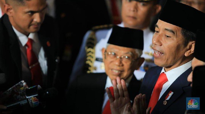 Foto: Suasana Ruang Sidang Paripurna saat Pelantikan Presiden dan Wakil Presiden Periode 2019-2024 pada Hari Minggu, 20 Oktober 2019 (CNBC Indonesia/Muhammad Sabki)