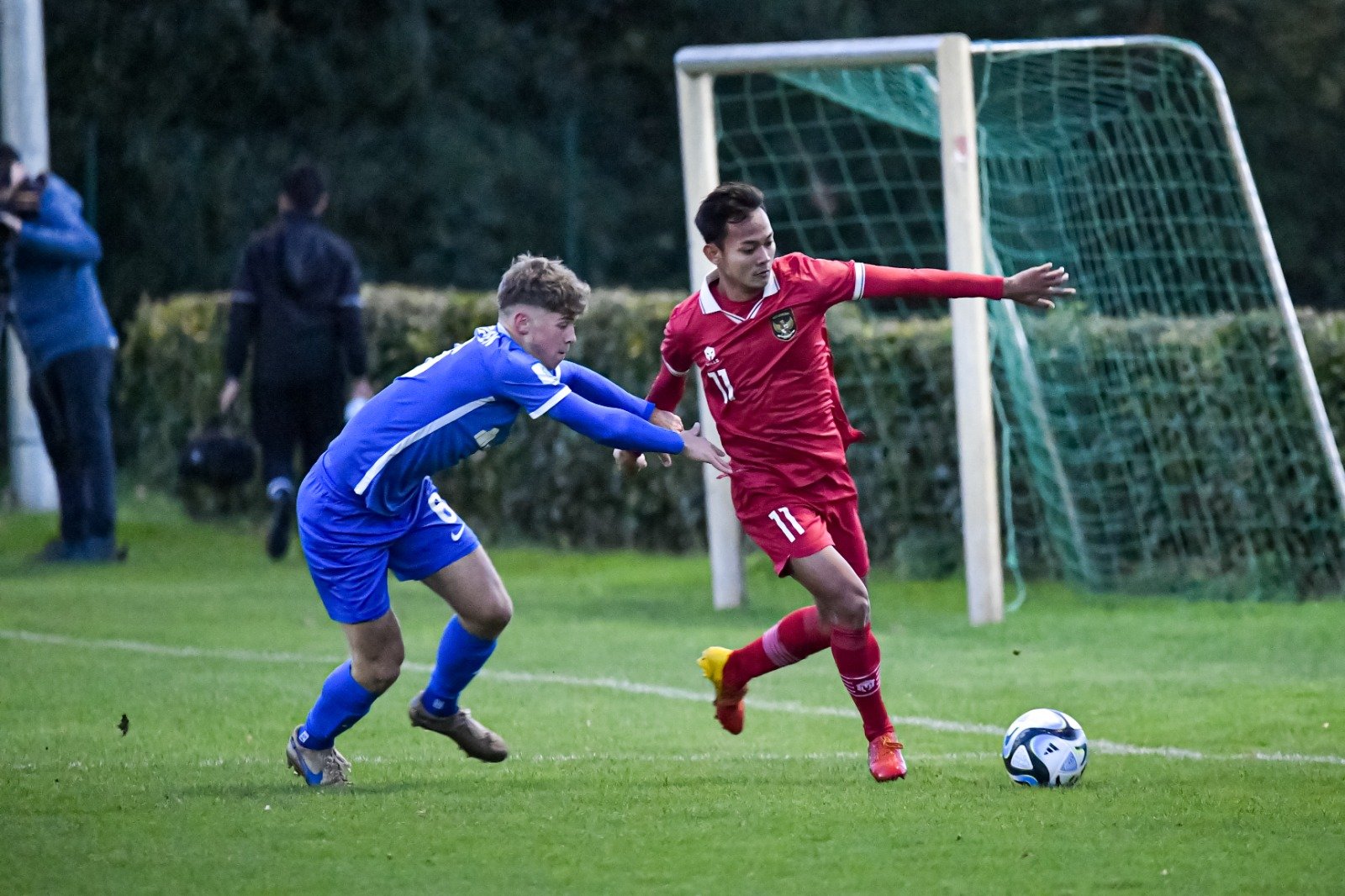 Tim U-17 Indonesia melawan SV Meppen U-17 dengan hasil imbang 1-1. (Foto : PSSI)