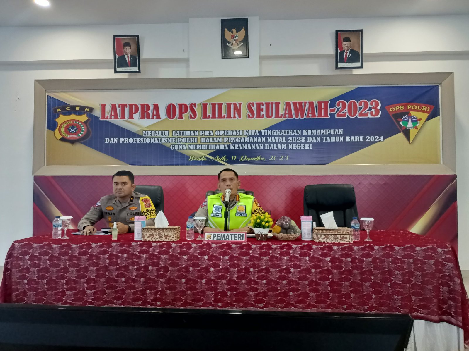 Pelatihan Pra Operasi (Latpraops) Lilin Seulawah 2023, yang dibuka langsung oleh Kapolda Aceh Irjen Achmad Kartiko. Foto : Humas Polda Aceh