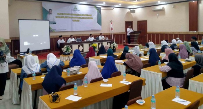 Sebanyak 65 siswa SMA sederajat di Kota Banda Aceh dan Kabupaten Aceh Besar mengikuti pelatihan talents mapping keagamaan dan ke-Islam-an yang dilaksanakan Bidang PAI dan Tenaga Da'i Dinas Syariat Islam (DSI) Provinsi Aceh, Rabu (6/12/2023).
