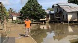 Banjir tampak sudah mulai surut di Kabupaten Ketapang, Provinsi Kalimantan Barat, Sabtu (09/12). Kendati demikian tim BPBD setempat masih tetap siaga. (BPBD Kabupaten Ketapang)