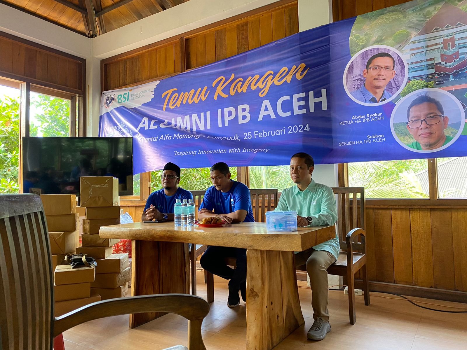 Reuni Temu Kangen HA-IPB Aceh di Café Alfa Momong pada Minggu, 25 Februari 2024.