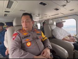 Kapolri Jenderal Listyo Sigit Prabowo Memimpin Patroli Udara Cegah Kemacetan Arus Balik Lebaran