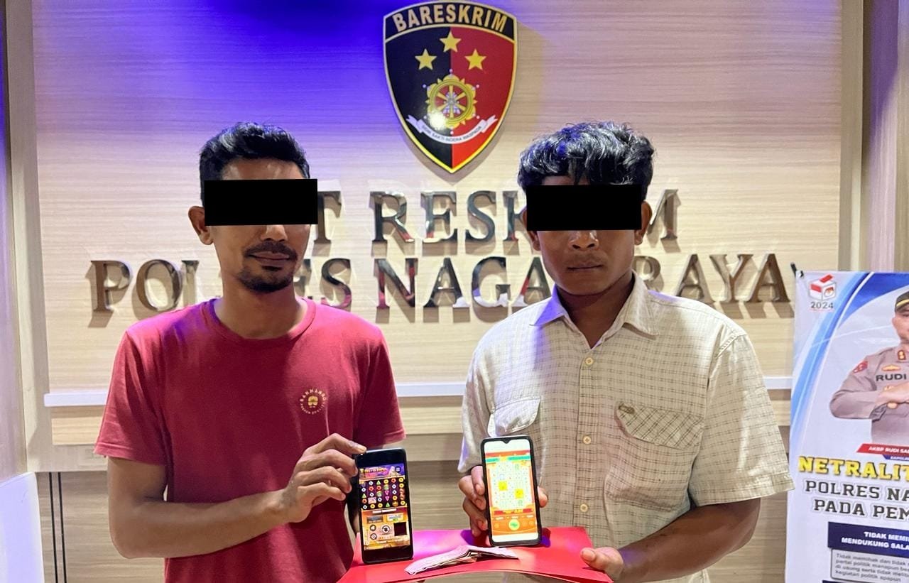 kedua pemain judi online yang berinisial IM (32) dan SH (32).