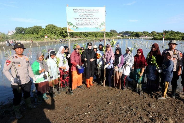 Illiza Tanam Bakau bersama Kapolda Aceh di Alue Naga