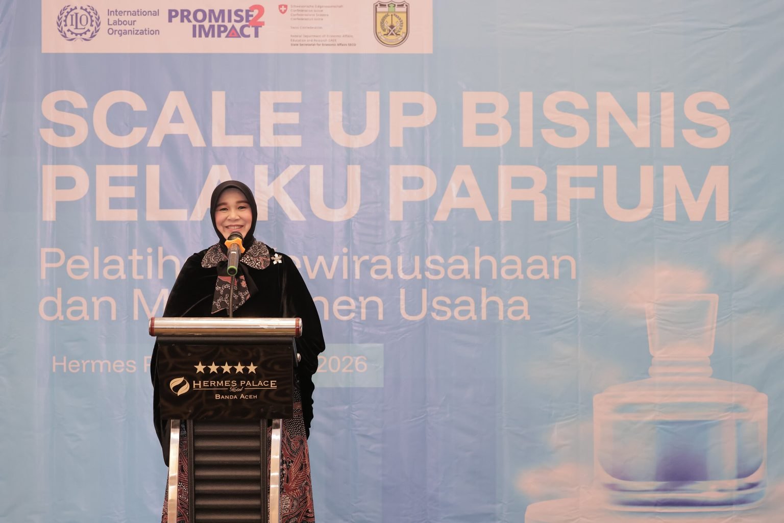 Berkolaborasi dengan ILO, Pemko Banda Aceh Gelar Pelatihan Parfum bagi Pelaku UMKM