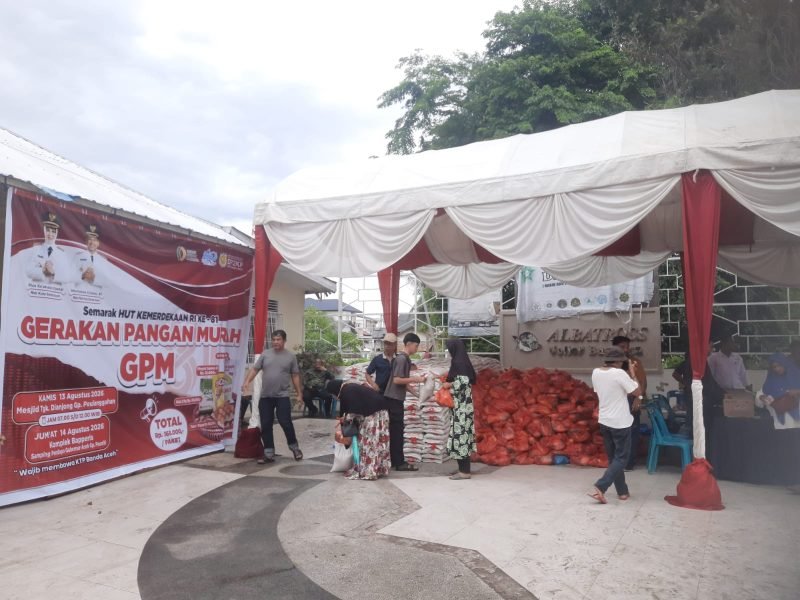 DPPKP Kota Banda Aceh Hadirkan Gerakan Pangan Murah di Peulanggahan