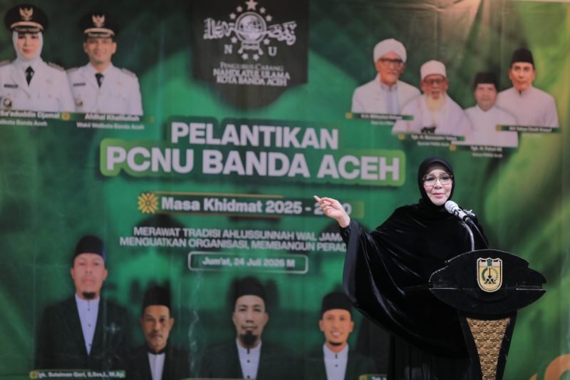 Pelantikan PCNU Banda Aceh, Ini Harapan Illiza