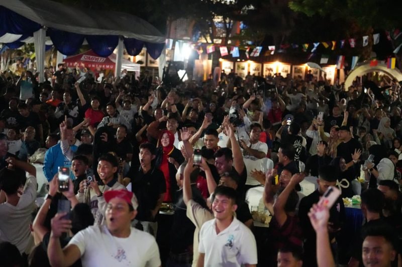 Ribuan Warga Padati Balai Kota Banda Aceh Nobar Final Piala Dunia
